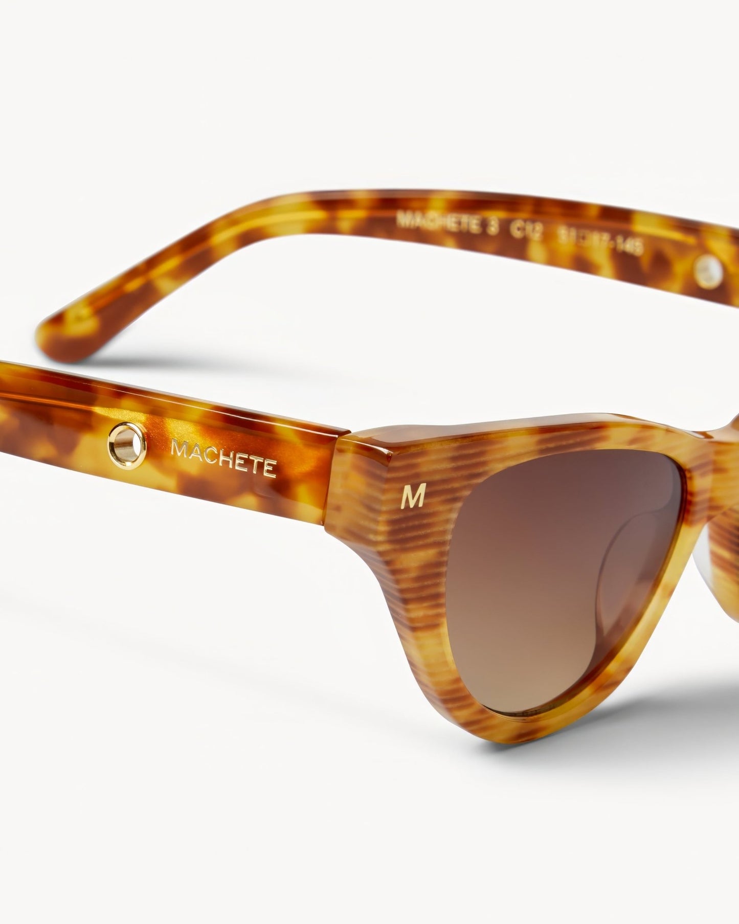 MACHETE Suzy Sunglasses in Light Tortoise Stripe