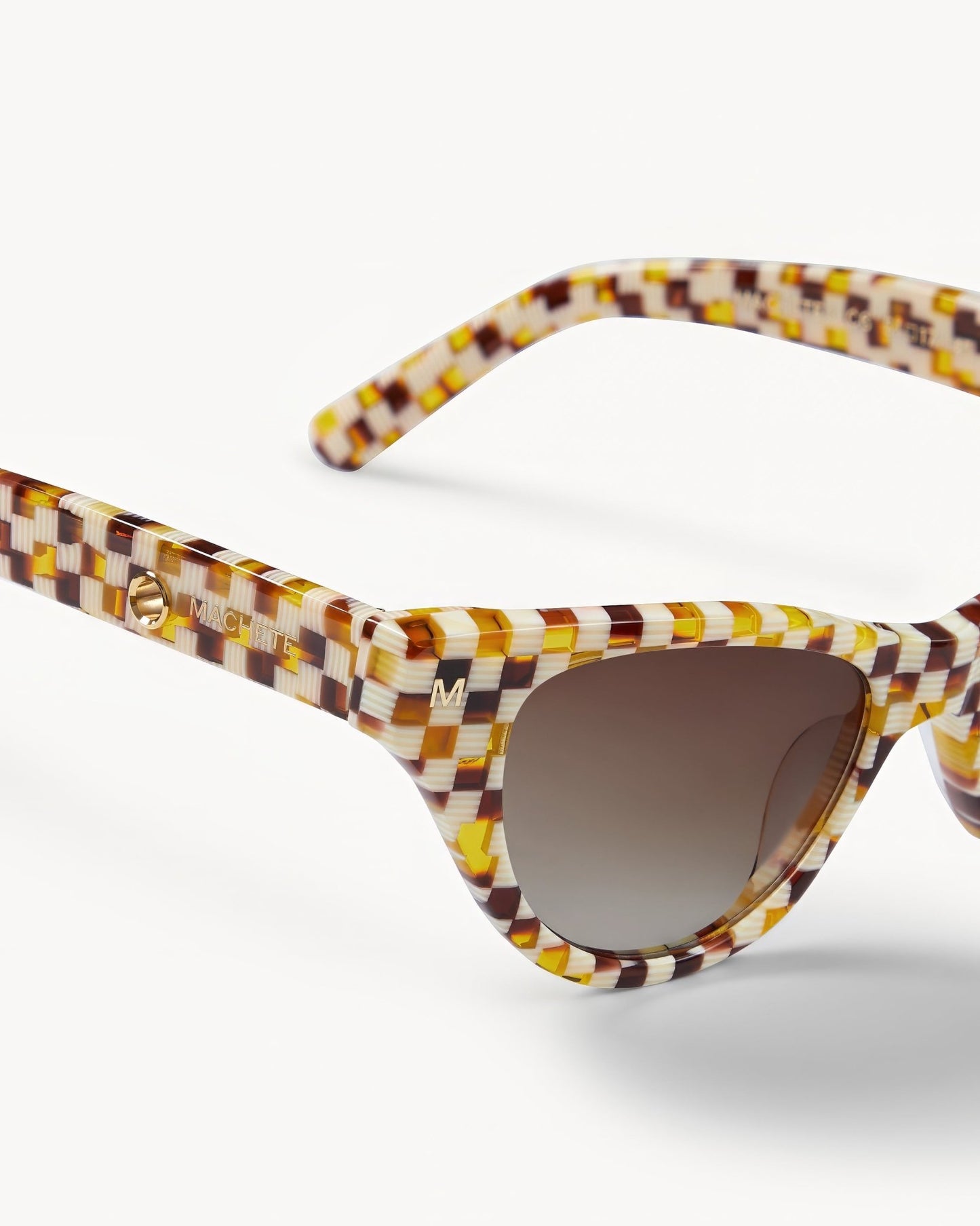 MACHETE Suzy Sunglasses in Tortoise Checker