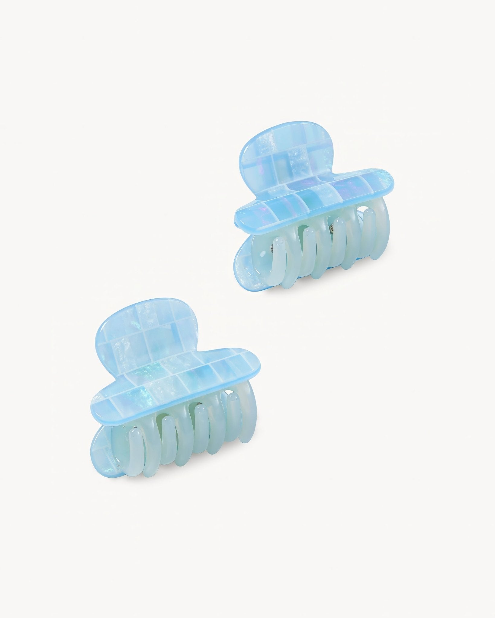 Twin Heirloom Claws in Blue Shell Checker - MACHETE