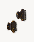 Twin Heirloom Claws in Dark Tortoise