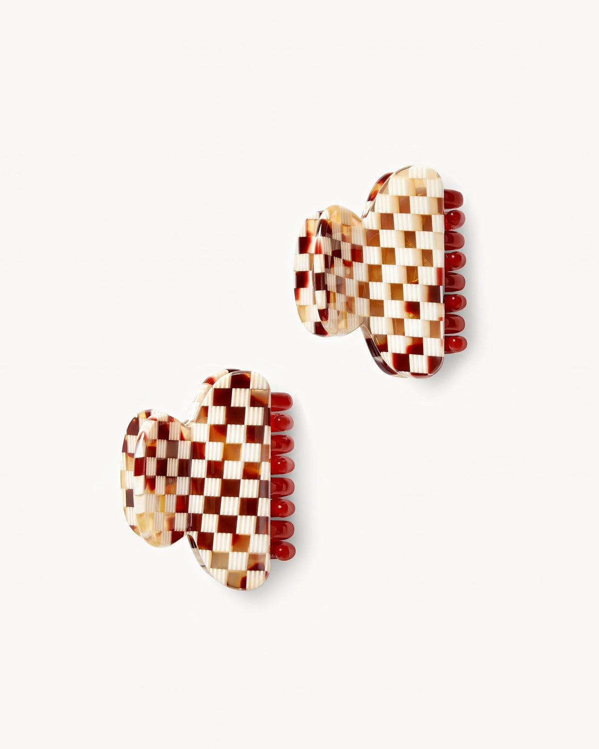 Twin Heirloom Claws in Tortoise Checker - MACHETE