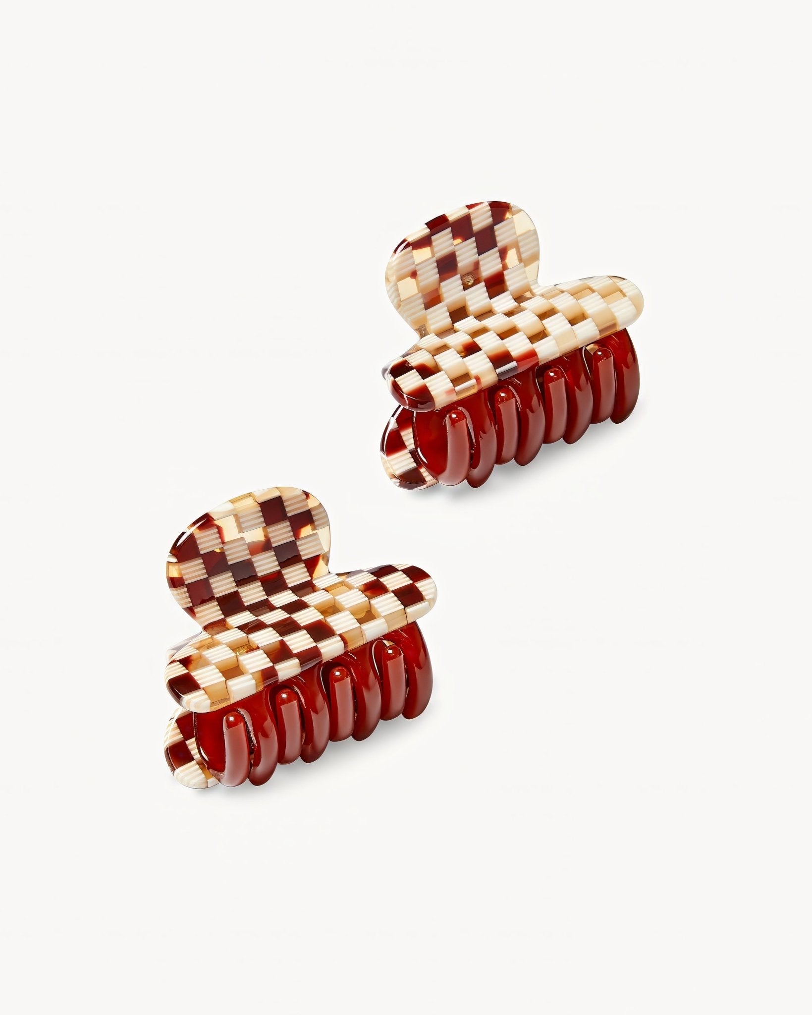 Twin Heirloom Claws in Tortoise Checker - MACHETE
