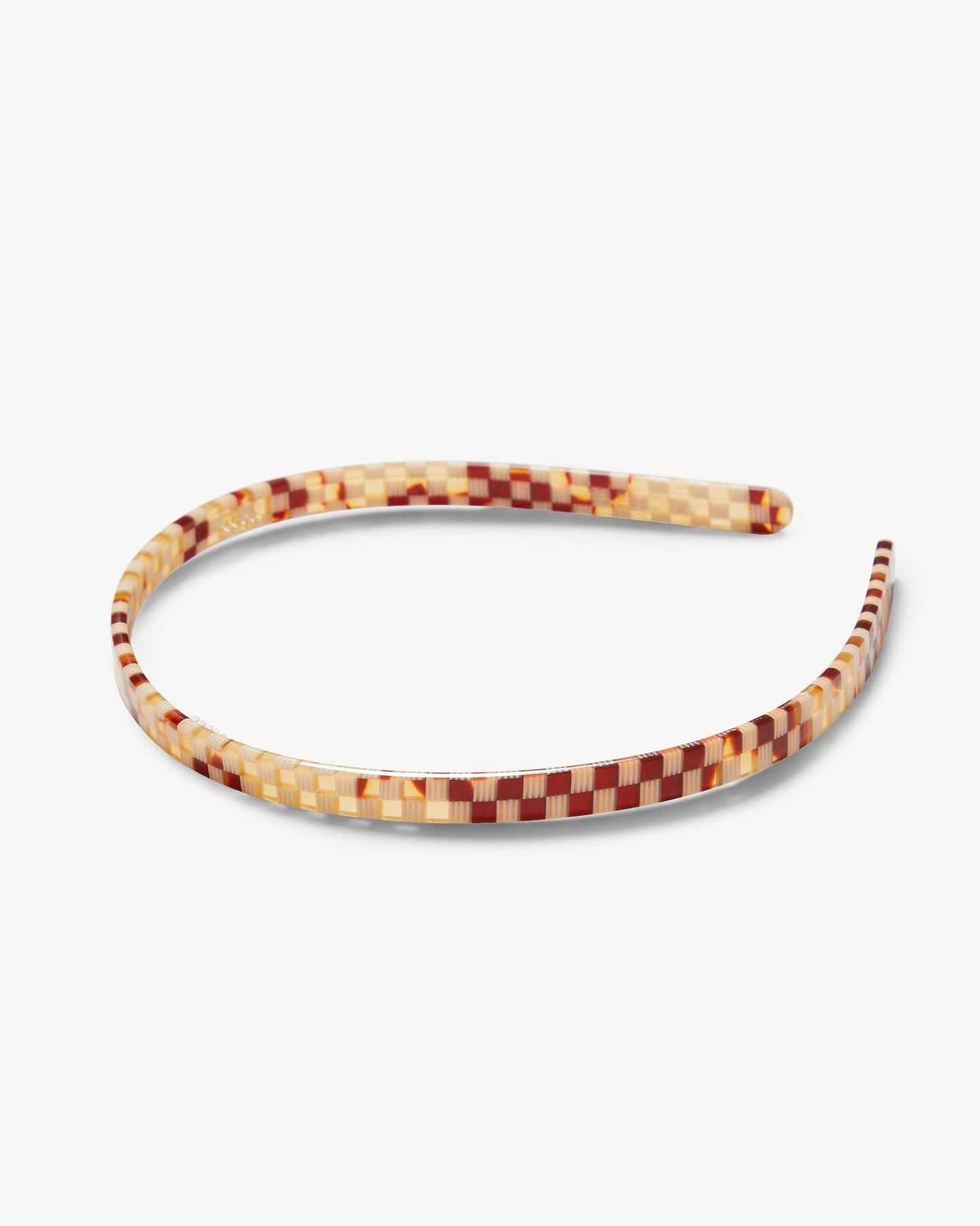 Ultralight Thin Headband in Tortoise Checker - MACHETE