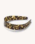 Wide Headband in Dark Tortoise